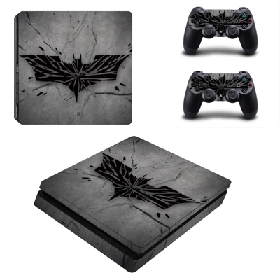 Batman decal skin for PS4 Slim Console and two controllers