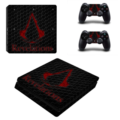 Assassins Creed decal skin for PS4 Slim Console and two controllers