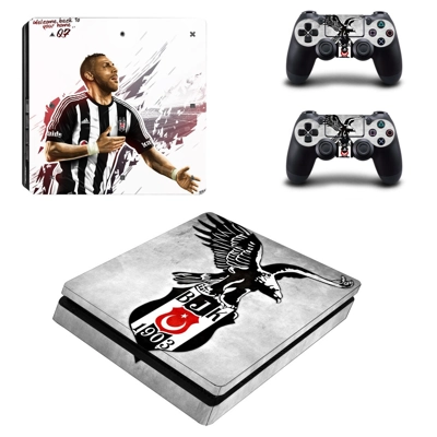 BJK 1903 decal skin for PS4 Slim Console and two controllers
