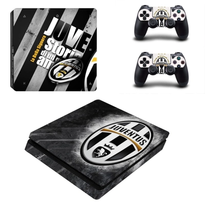 Juventus FC decal skin for PS4 Slim Console and two controllers