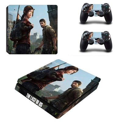The Last of US decal skin for PS4 Slim Console and two controllers