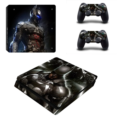 Batman decal skin for PS4 Slim Console and two controllers