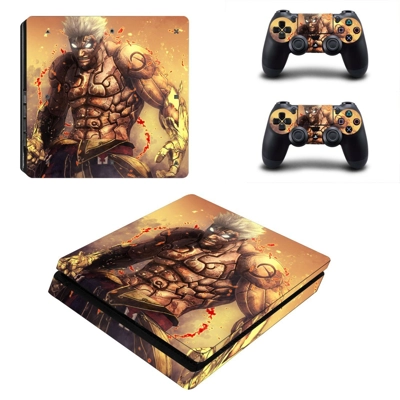 Asura's Wrath decal skin for PS4 Slim Console and two cont..