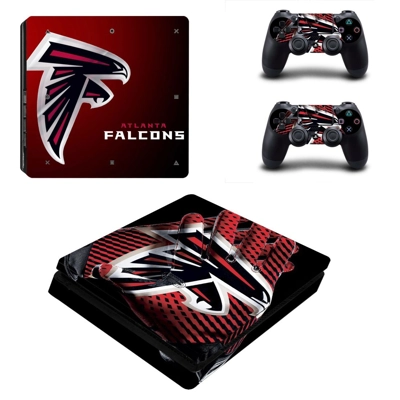 Atlanta Falcons decal skin for PS4 Slim Console and two controllers