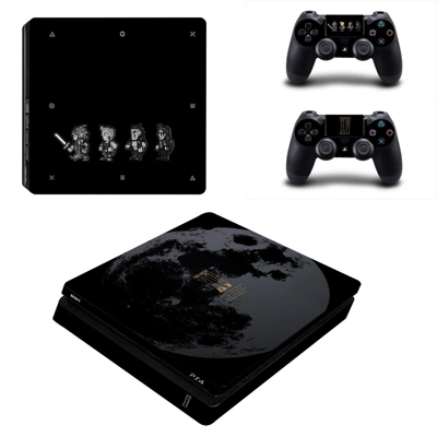 Final Fantasy XV decal skin for PS4 Slim Console and two controllers