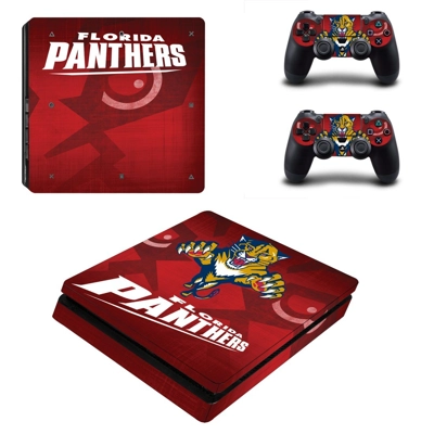 Florida Panthers decal skin for PS4 Slim Console and two controllers
