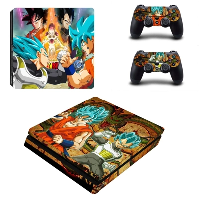 Dragon Ball Super decal skin for PS4 Slim Console and two ..