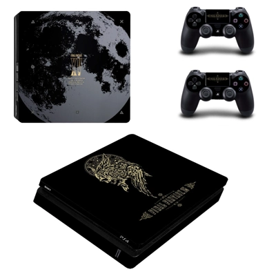 Final Fantasy decal skin for PS4 Slim Console and two controllers