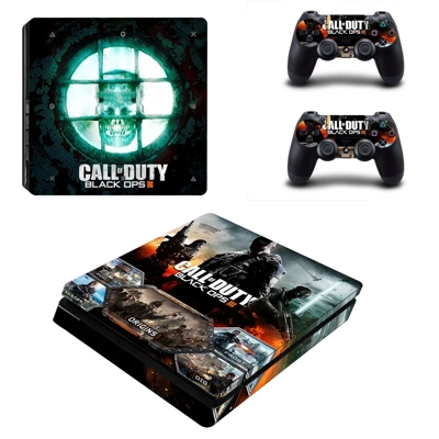 Call of Duty black ops 3 decal skin for PS4 Slim Console and two controllers