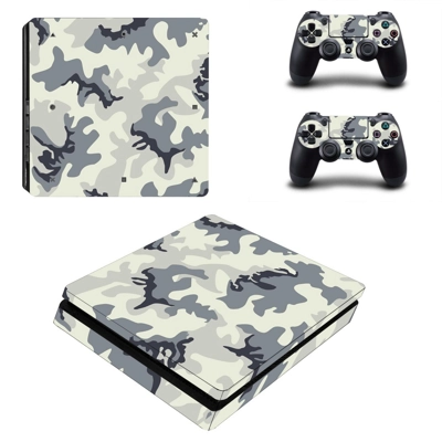 Camouflage decal skin for PS4 Slim Console and two control.. Camouflage decal skin for PS4 Slim Console and two control..