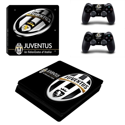 Juventus FC decal skin for PS4 Slim Console and two controllers