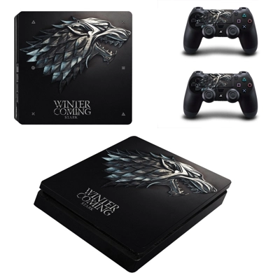 Game of Thrones decal skin for PS4 Slim Console and two co.. Game of Thrones decal skin for PS4 Slim Console and two co..