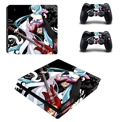 Hatsune miku kimono decal skin for PS4 Slim Console and tw.. Hatsune miku kimono decal skin for PS4 Slim Console and tw..