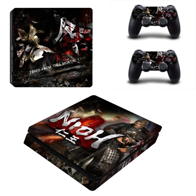 Nioh decal skin for PS4 Slim Console and two controllers