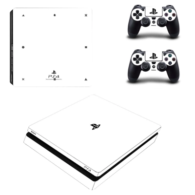 Classic decal skin for PS4 Slim Console and two controllers