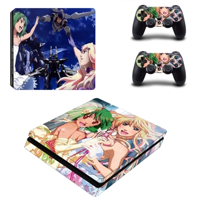 Anime decal skin for PS4 Slim Console and two controllers Anime decal skin for PS4 Slim Console and two controllers