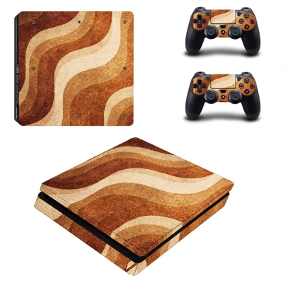 Blurry design decal skin for PS4 Slim Console and two cont..
