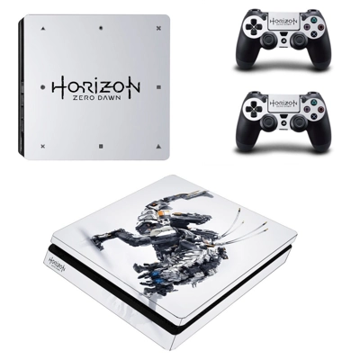 Horizon Zero Dawn decal skin for PS4 Slim Console and two controllers