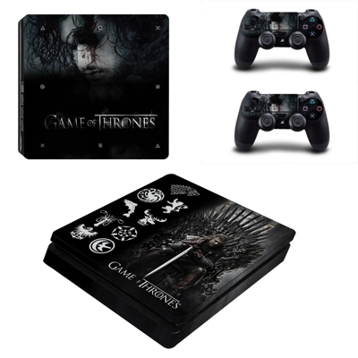 Game of Thrones decal skin for PS4 Slim Console and two co..