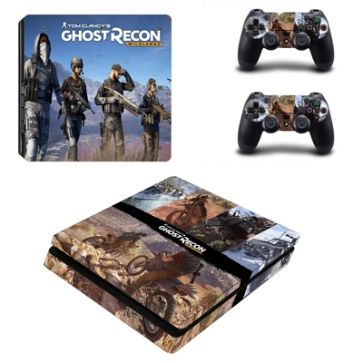 Ghost Recon decal skin for PS4 Slim Console and two contro..