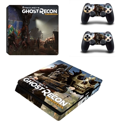 Ghost Recon decal skin for PS4 Slim Console and two contro..