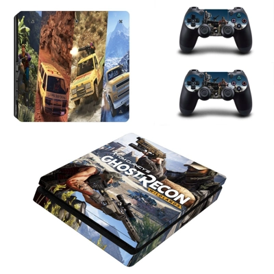 Ghost Recon decal skin for PS4 Slim Console and two contro..