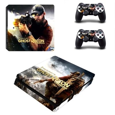 Ghost Recon decal skin for PS4 Slim Console and two contro..