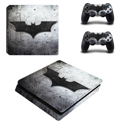 Batman decal skin for PS4 Slim Console and two controllers