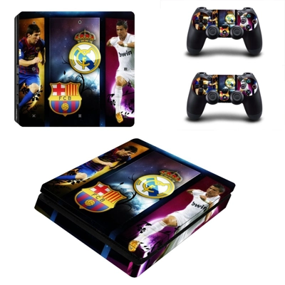 Barcelona Real Mardrid decal skin for PS4 Slim Console and..