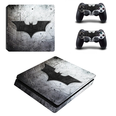 Batman decal skin for PS4 Slim Console and two controllers