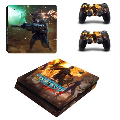 Guardians of the Galaxy decal skin for PS4 Slim Console an..