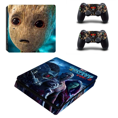 Guardians of the Galaxy decal skin for PS4 Slim Console an..