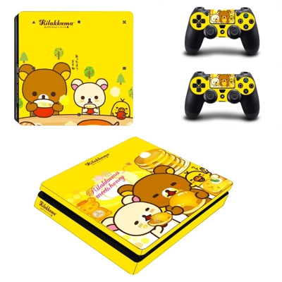 Rilakkuma decal skin for PS4 Slim Console and two controll.. Rilakkuma decal skin for PS4 Slim Console and two controll..