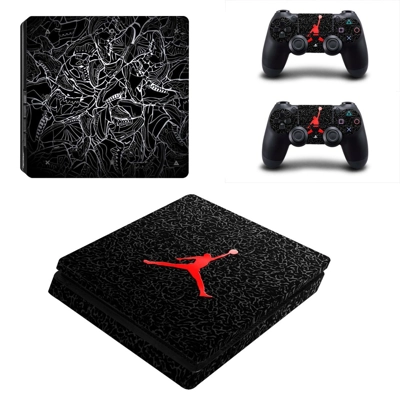 Air Jordan decal skin for PS4 Slim Console and two control.. Air Jordan decal skin for PS4 Slim Console and two control..