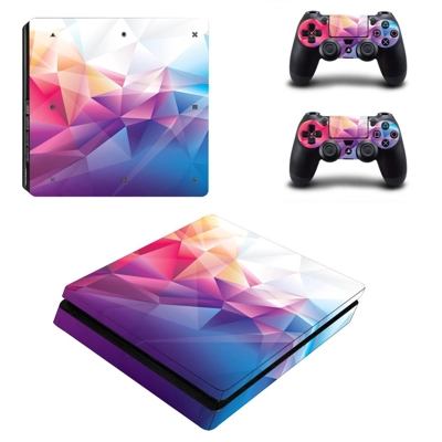 Free polygonal vector decal skin for PS4 Slim Console and ..