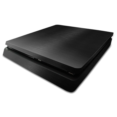 Classic black decal skin for PS4 Slim Console and two controllers