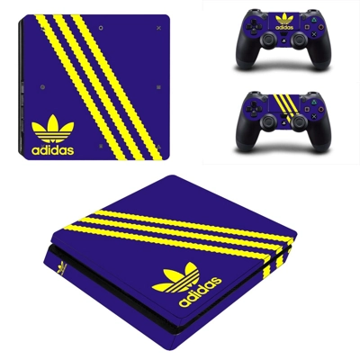 Adidas decal skin for PS4 Slim Console and two controllers
