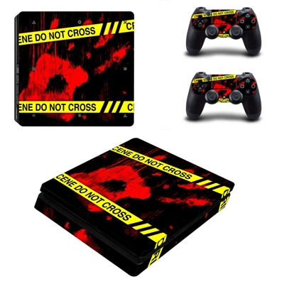 Do not cross decal skin for PS4 Slim Console and two contr..