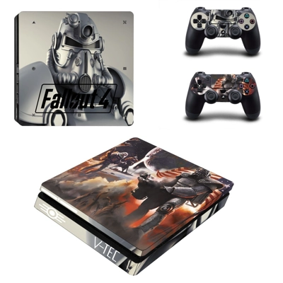 Fallout 4 decal skin for PS4 Slim Console and two controll..