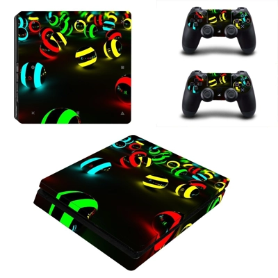 Pool balls decal skin for PS4 Slim Console and two controllers