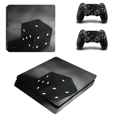 Ludo cube decal skin for PS4 Slim Console and two controllers