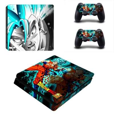 Dragon ball super decal skin for PS4 Slim Console and two ..