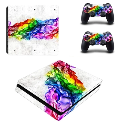 Georgette shape decal skin for PS4 Slim Console and two co..