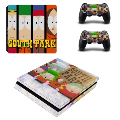 South park decal skin for PS4 Slim Console and two controllers