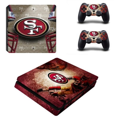 San Francisco 49ers decal skin for PS4 Slim Console and tw.. San Francisco 49ers decal skin for PS4 Slim Console and tw..