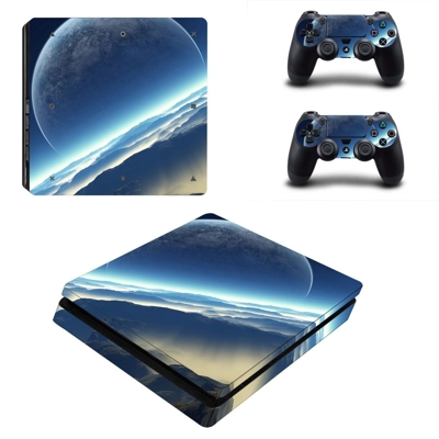 Sun sets decal skin for PS4 Slim Console and two controllers