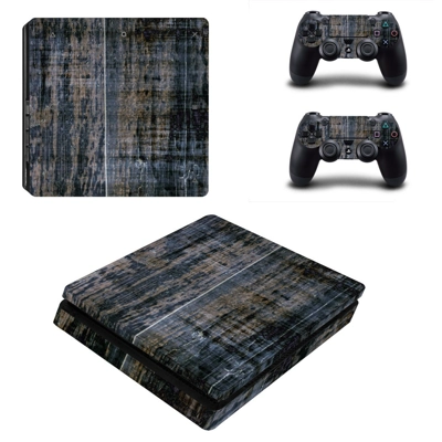 Blurry wallpaper decal skin for PS4 Slim Console and two controllers