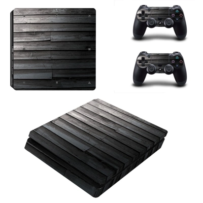 Wooden board decal skin for PS4 Slim Console and two contr.. Wooden board decal skin for PS4 Slim Console and two contr..