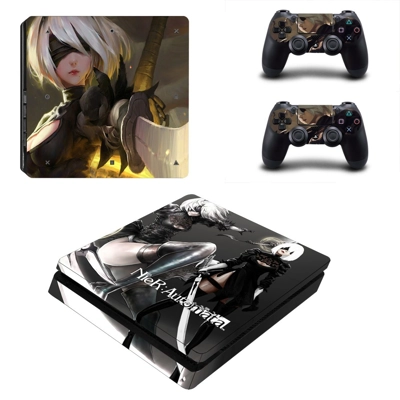 Nier Automata decal skin for PS4 Slim Console and two controllers