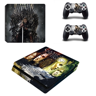Game of thrones decal skin for PS4 Slim Console and two co..